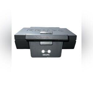 Krups Sandwich Maker FDK112 Black  X-Large Deep True Cutting‎ Non-Stick Plates